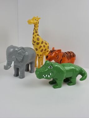 Magnetic Jungle Animal Toy Set 4pcs Kids Educational